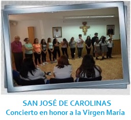 galería concierto honor virgen maría colegio diocesano san josé carolinas